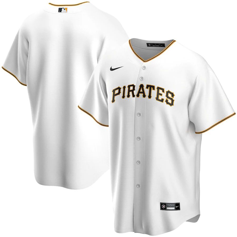 Mens Pittsburgh Pirates Nike White Home Replica Team MLB Jerseys